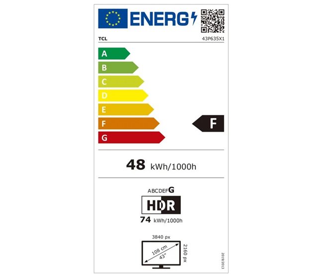 TV TCL P635 Smart TV 4K HDR Gris
