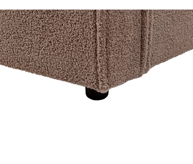 Beliani Cama con somier Bouclé LINARDS 210x242 Blanco