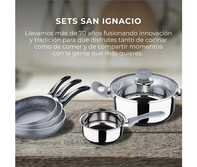 Set  set 5pc bateria cocina  y set 3pc sarten Multicolor