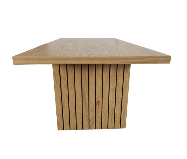 Mesa de centro fija color roble SISSI Madera