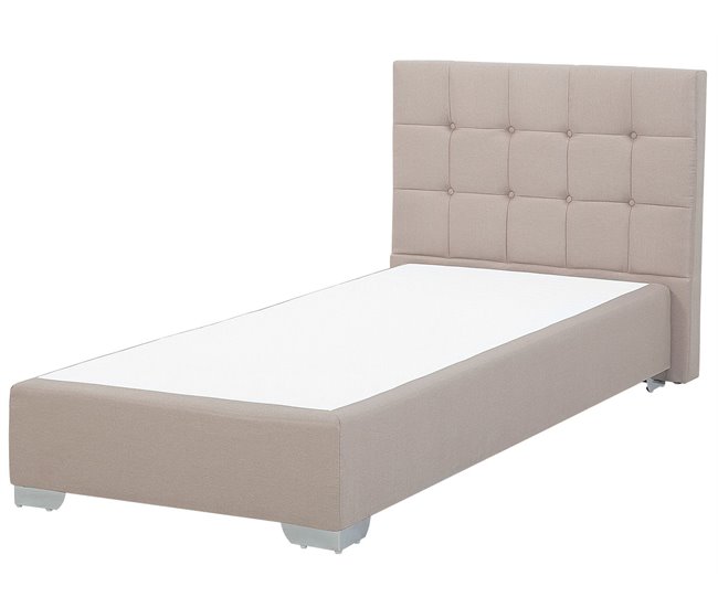 Beliani Cama continental Poliéster ADMIRAL 99x212 Arena