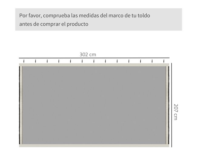 4 Paneles Laterales de Mosquitera para Carpa Poliéster, Nylon 302x0 Negro