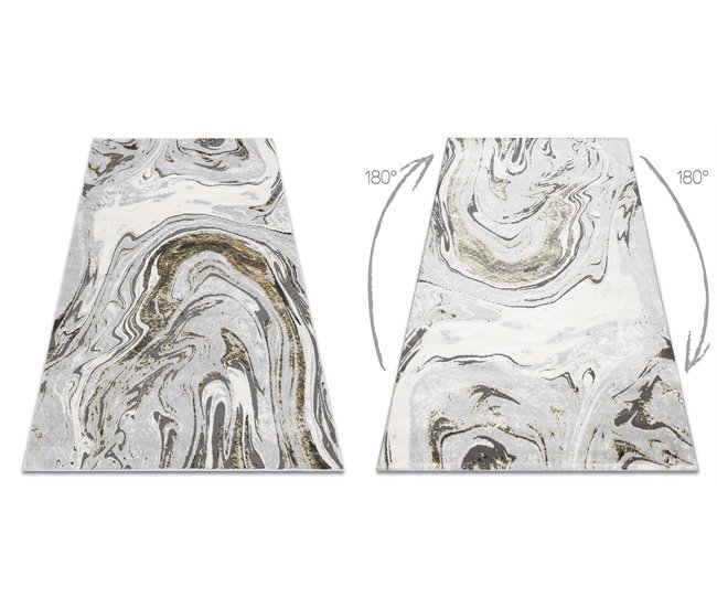 Alfombra LIRA E1686 Abstracta estructural moderna glamour 140x190 Gris Claro