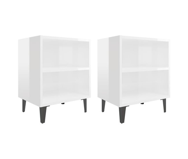 2 Mesitas de noche 40 Blanco