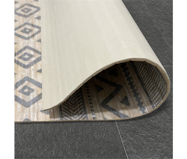 Alfombra de Bambú natural antideslizante 140x200 Gris