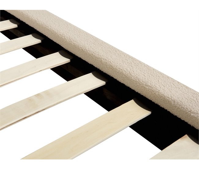 Beliani Cama Bouclé MELLE 155x240 Beige