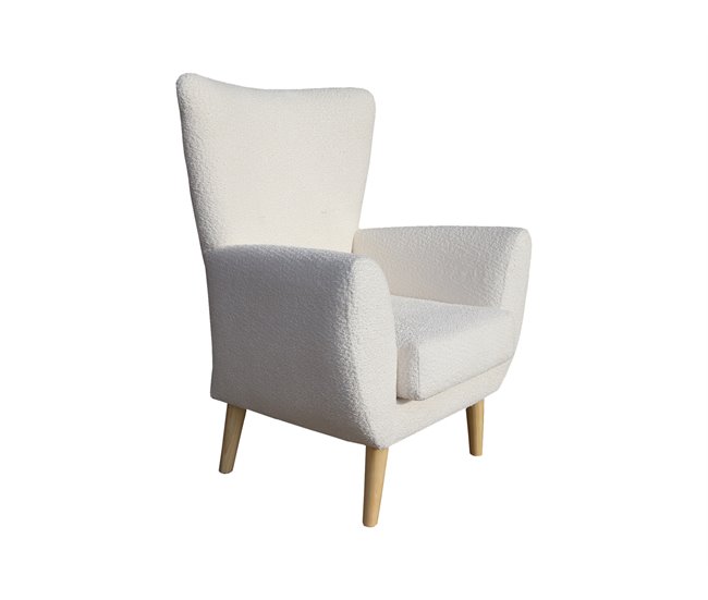 Sillón decorativo color blanco BOB Blanco