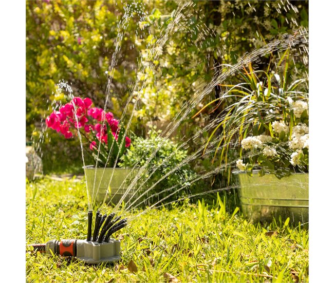 Aspersor de Riego 360º para Jardín Multicolor