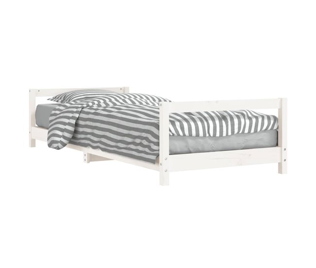 Estructura De Cama Para Niños 196x95 Blanco