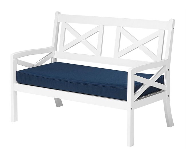 Beliani Banco Madera de acacia BALTIC Blanco