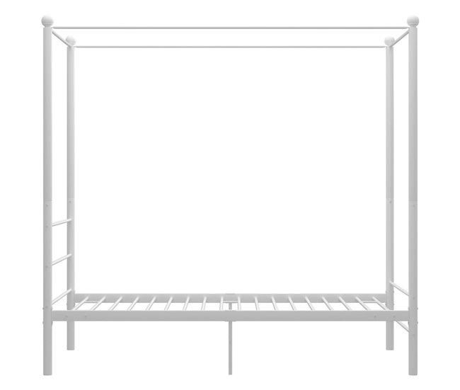 Estructura de cama con dosel metal 