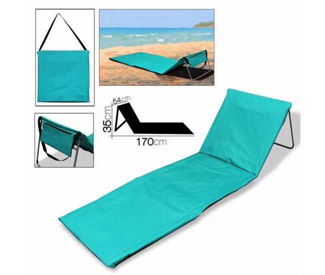 Acomoda Textil - Esterilla de Playa y Piscina Acolchada. Azul