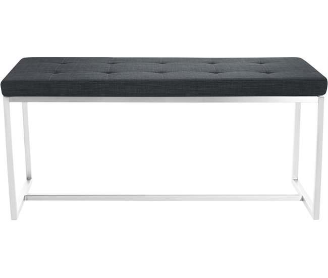 Banco - Barci - Tela 100x40 Gris Oscuro