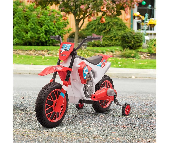 Moto Eléctrica para Niños PP, Metal HOMCOM Azul