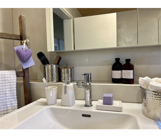 Beliani Conjunto de accesorios de baño SONANA Beige