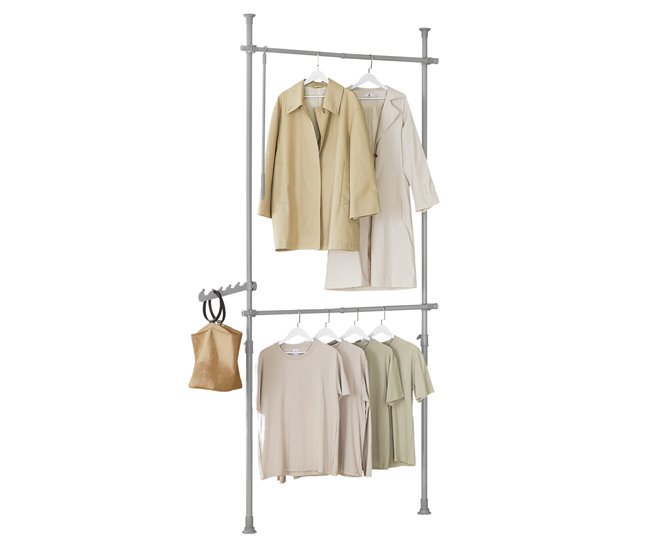 Perchero de Ropa Telescópico Altura Ajustable FRG109-HG SoBuy 