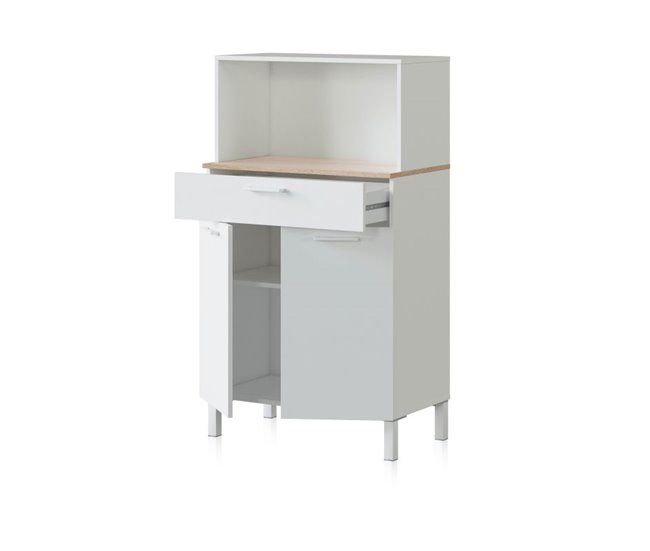 Alacena cocina Colin 2 Puertas 72 Natural/ Blanco