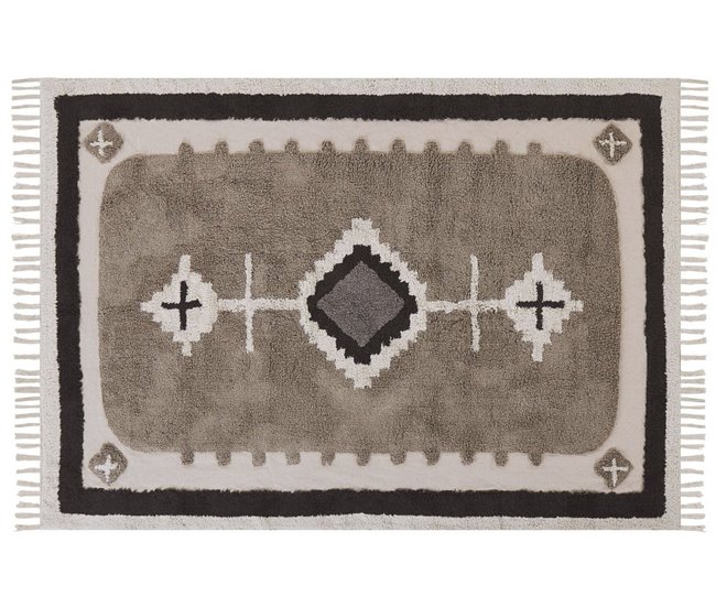 Beliani Alfombra de pelo corto GEYVE 160x230 Beige