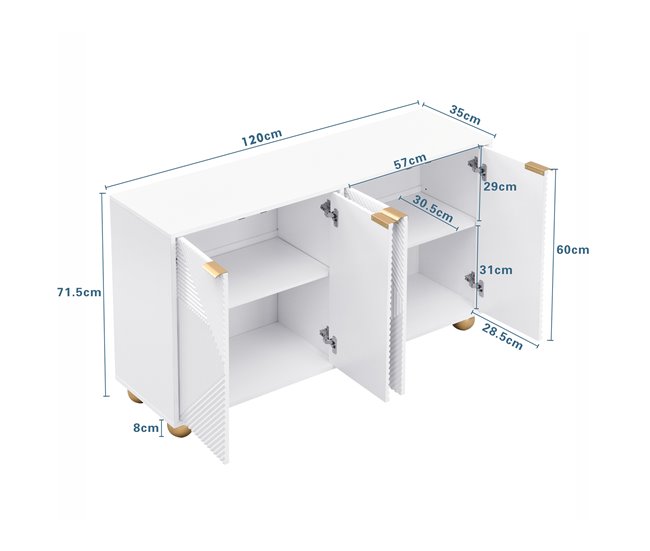 Aparadores 120 Blanco