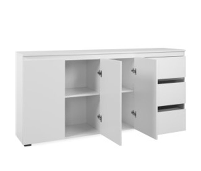 Aparador SKIPPER 3 puertas 3 cajones 178,5cm Blanco
