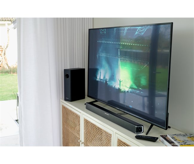 Barra de sonido con subwoofer 300W Thomson SB350BTS Negro
