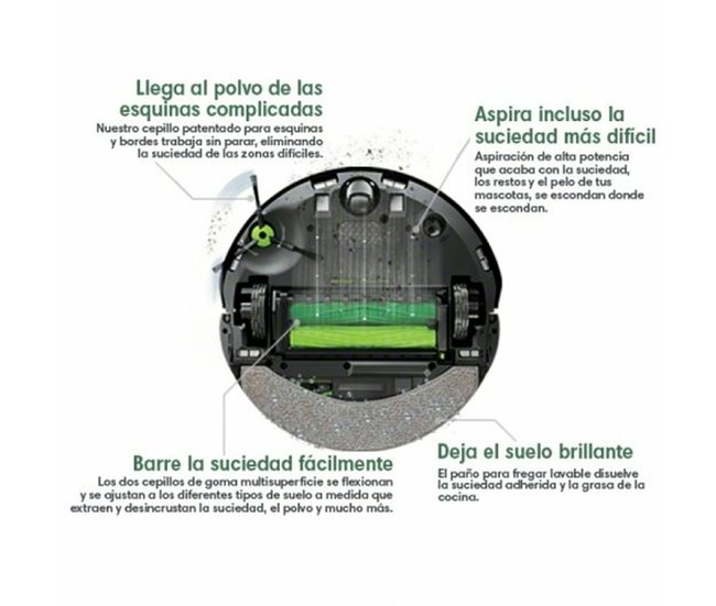 Robot Aspirador Roomba Combo j7+ Negro