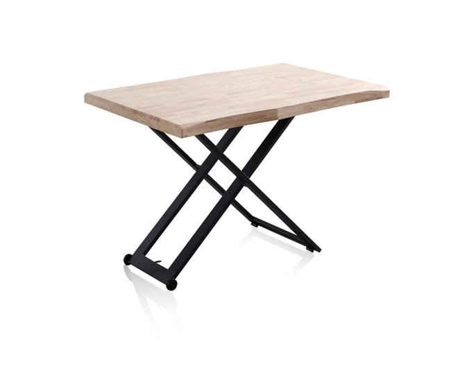 Mesa de centro elevable Lada Fit 80x80 Roble