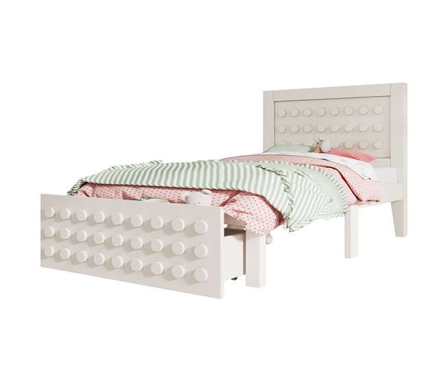 Camas infantiles 95x200 Blanco