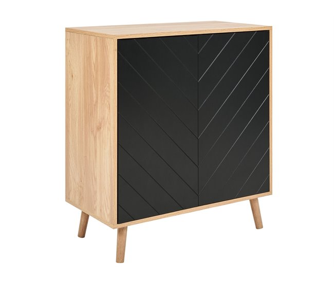 Beliani Aparador BRISTOW 76 Negro