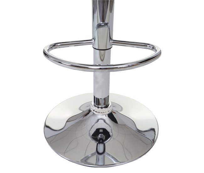 2x taburetes de bar taburete giratorio con base sintética Gris