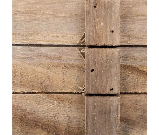 Cesto de madera con asas Marron