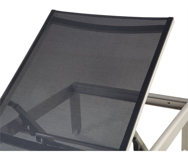 Beliani Tumbona FOSSATO Negro