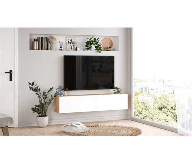 Mueble tv WALLY Blanco/ Madera