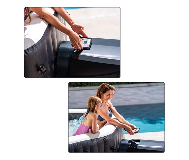 Spa hinchable octogonal con burbujas y jets 795 litros INTEX Multicolor
