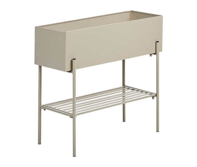 Beliani Maceta con patas VINCA Beige