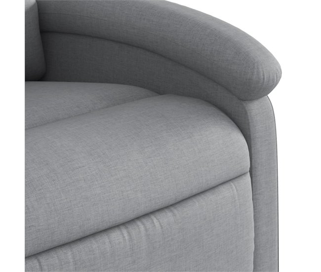 Sillón Reclinable De Masaje Gris Claro