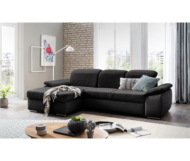 Chaise longue con cama MORIS Antracita