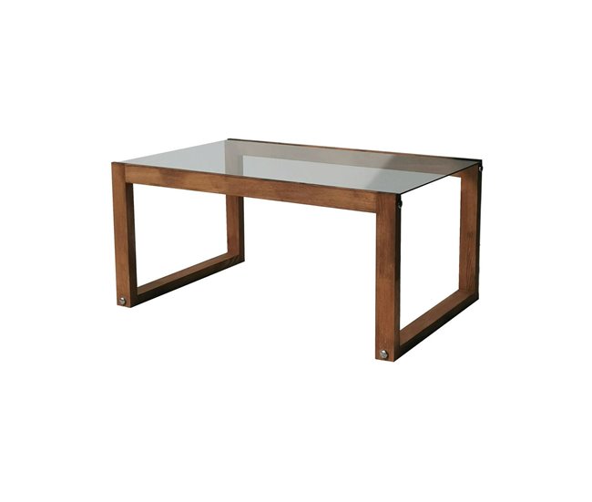 Mesa de centro de madeira 85x55 Marron