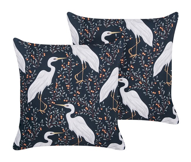 Beliani Cojín de jardín PIANAZZO 45x45 Gris Claro