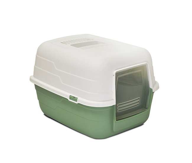 Acomoda Textil – Arenero para Gatos Desmontable y Transpirable. Verde