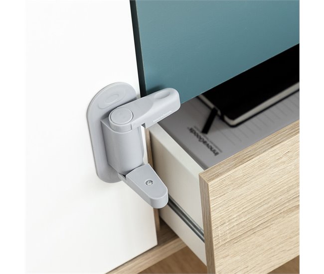 Bloqueo de Seguridad para Puertas Gris