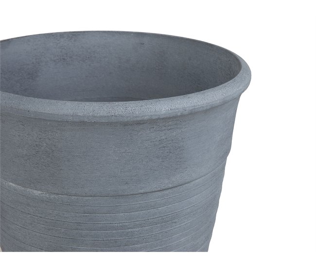 Beliani Conjunto de 2 macetas KATALIMA Gris