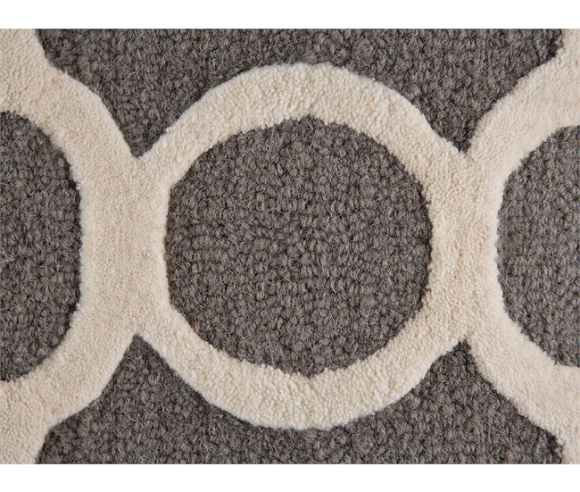Beliani Alfombra de pelo corto ZILE 140x200 Gris Claro
