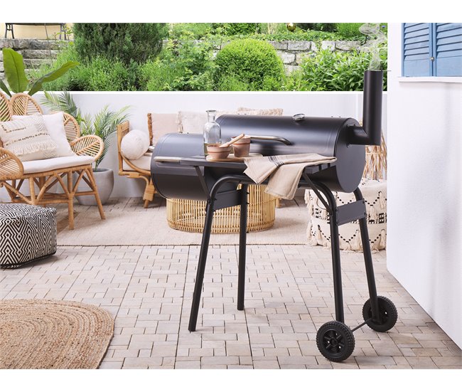 Beliani Barbacoa de carbón KATLA Negro