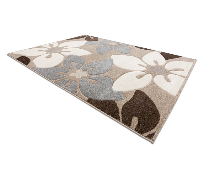 Alfombra FEEL 1602/15055 Flores 180x270 Marron Claro