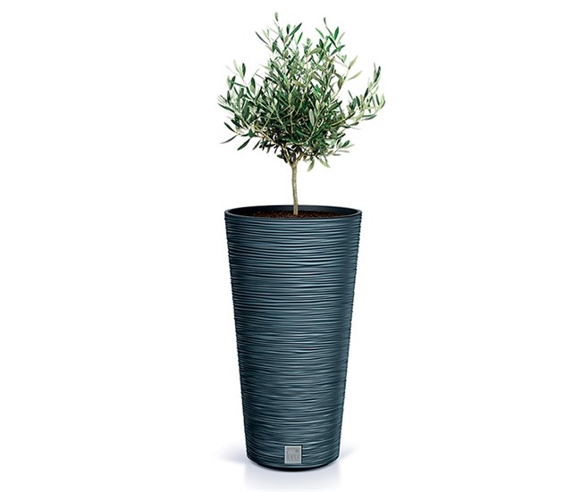 Macetero Con Depósito, Colección Furu, Capacidad De 15 L Cemento