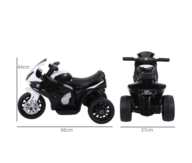 Moto Eléctrica Infantil PP y metal HOMCOM Negro