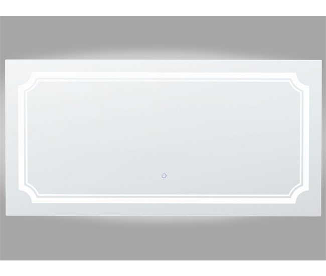 Beliani Espejo de baño ARROMACHNES Gris