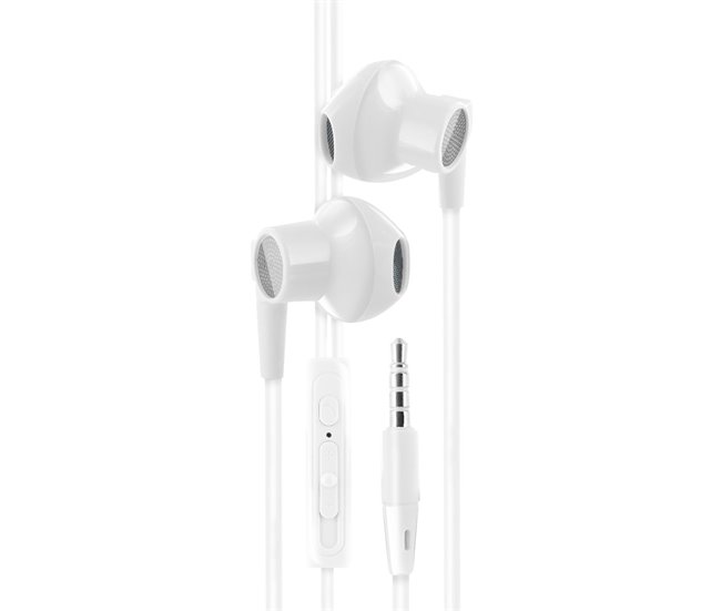 Auriculares con Cable y microfono Mooov Blanco