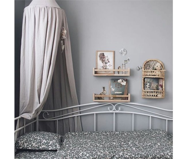 Beliani Cama con somier Metal TULLE 92x209 Blanco
